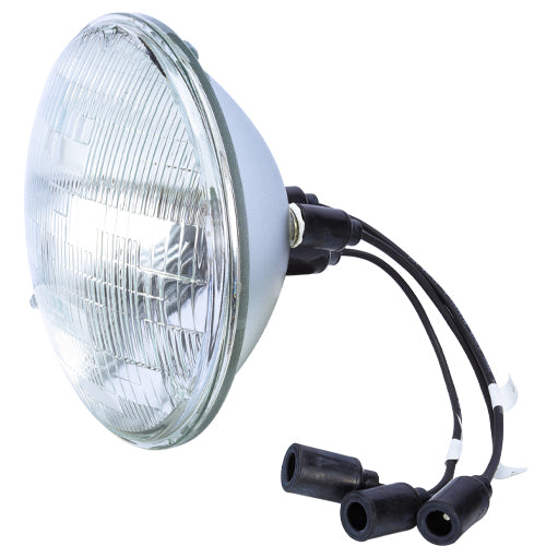 Headlight, 28 Volt 80/60 Watt, Sealed Beam w/ Rubber Shell Connectors, for Willys Jeep,Hmmwv,M35,M809 8741491 / MS18008-4863