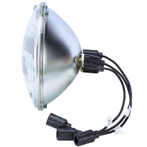 Headlight, 28 Volt 80/60 Watt, Sealed Beam w/ Rubber Shell Connectors, for Willys Jeep,Hmmwv,M35,M809 8741491 / MS18008-4863