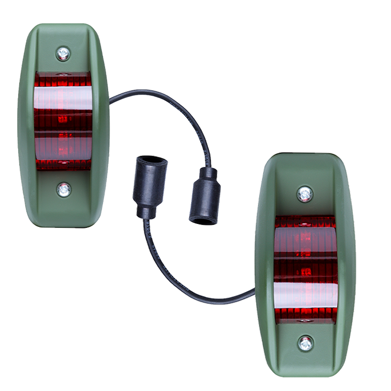 2X LED Side Marker Light RED 24V for Willys Jeep,Humvee,M35,M809 M998