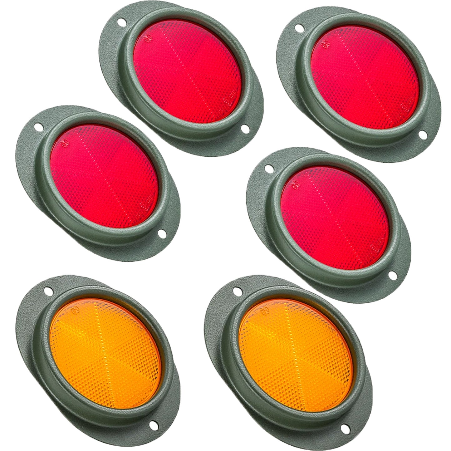 Humvee Reflectors 6 Humvee Reflectors 6 pcs Kit M35 M1123 M998 H1 M1083 M1151 M1152 M1165 M1167Kit M35 M1123 M998 H1 M1083 M1151 M1152 M1165 M1167