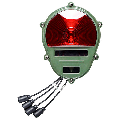 Tail-Light w/Green Plastic Housing&Red Lens; for Willys Jeep,Hmmwv,M35,M809 11614157 MS52125-2 6220008801625