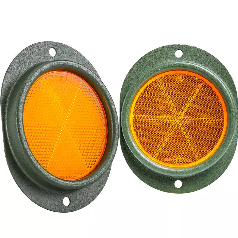 2X Amber Reflector for M151 M37 M35A2 M998 Willys Jeep,M35,Humvee,M809