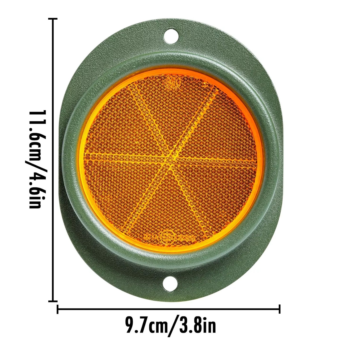 2X Amber Reflector for M151 M37 M35A2 M998 Willys Jeep,M35,Humvee,M809