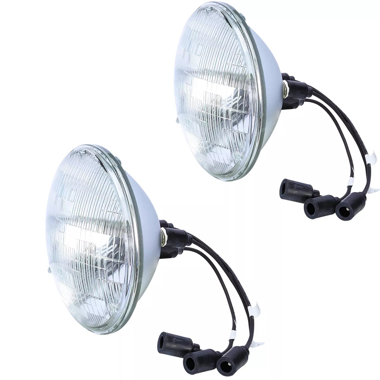 2x Headlight, 28 Volt 80/60 Watt, Sealed Beam for Willys Jeep,Humvee,M35,M809