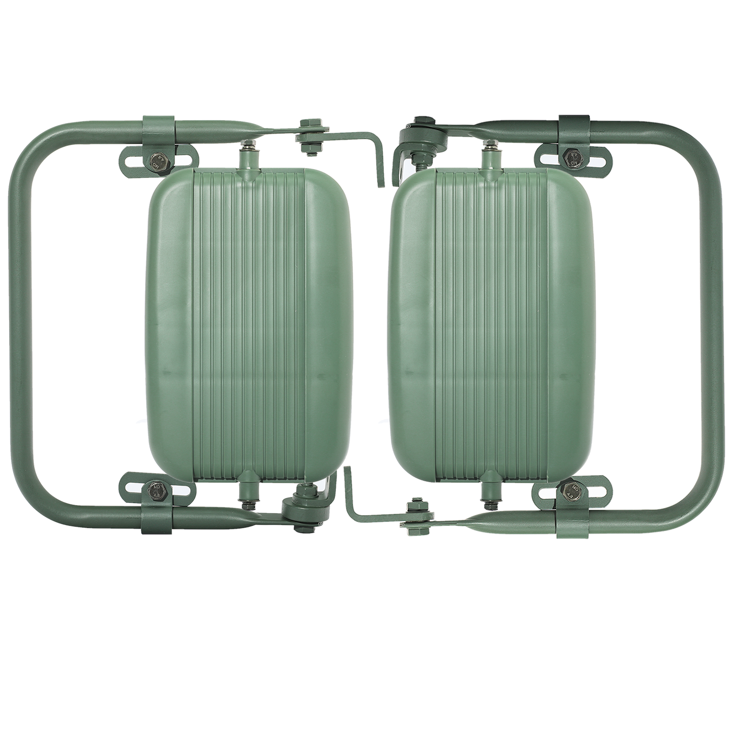 Hummer m998 Rear view mirror set (new green) with pair of brackets.