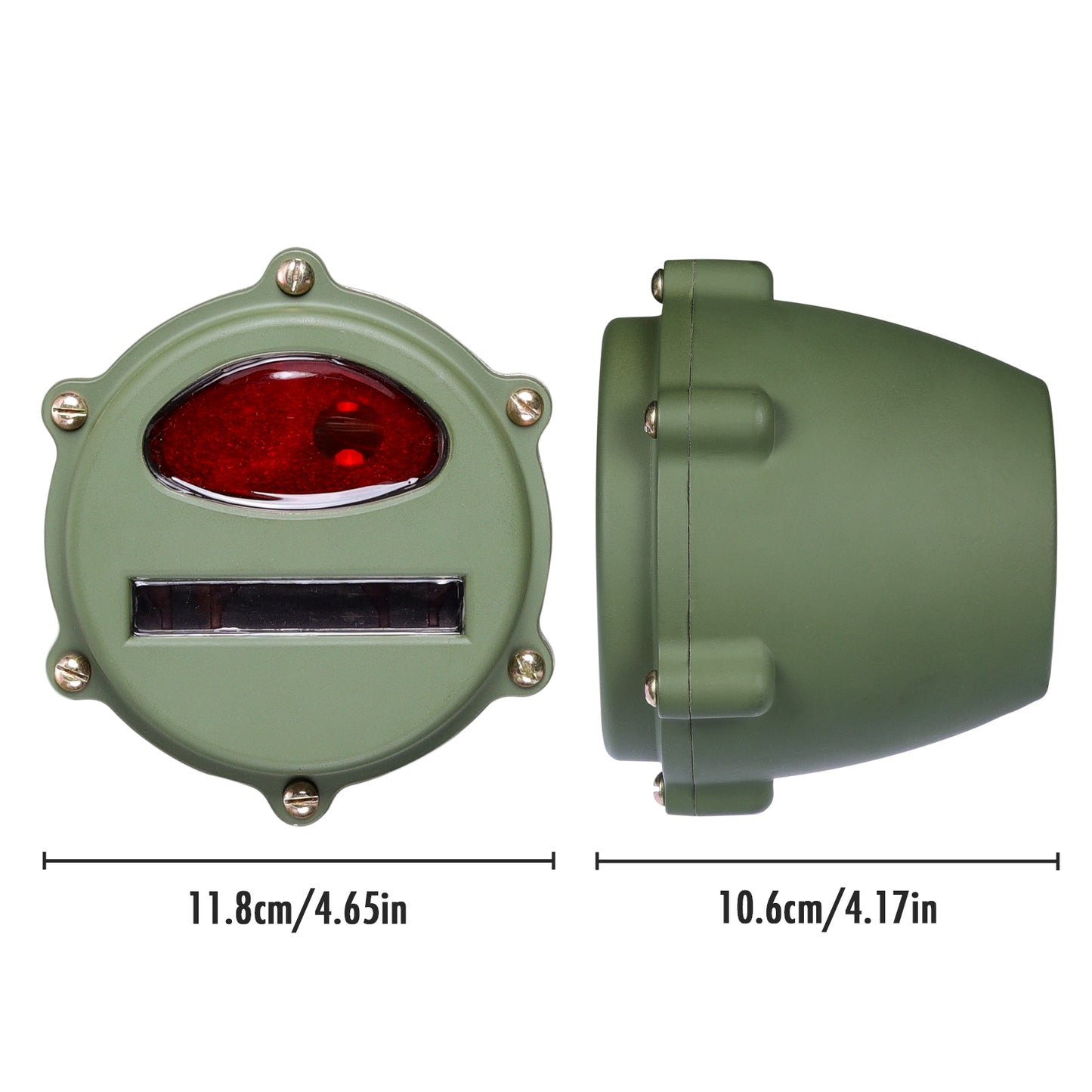 2x Tail Light,cat-eye Red Lens, Early Style for M38, M38A1, M37, M151 M151A2,MB