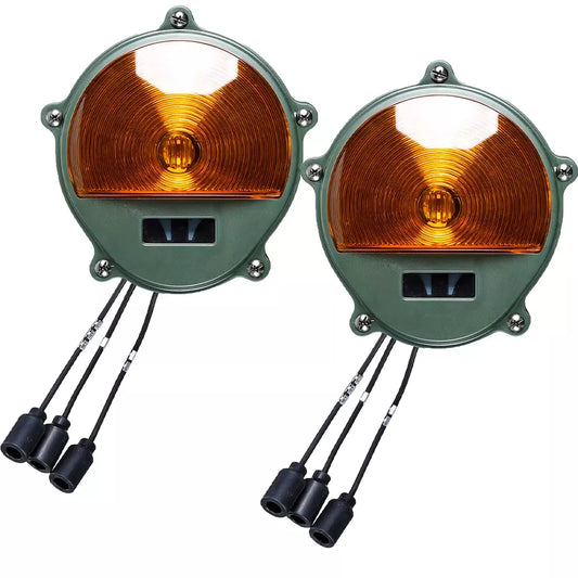 2XFront Composite Light Amber for Ford Mutt M151A1 Willys Jeep,Humvee,M35,M809