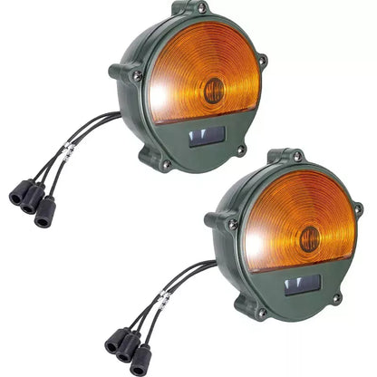 2XFront Composite Light Amber for Ford Mutt M151A1 Willys Jeep,Humvee,M35,M809
